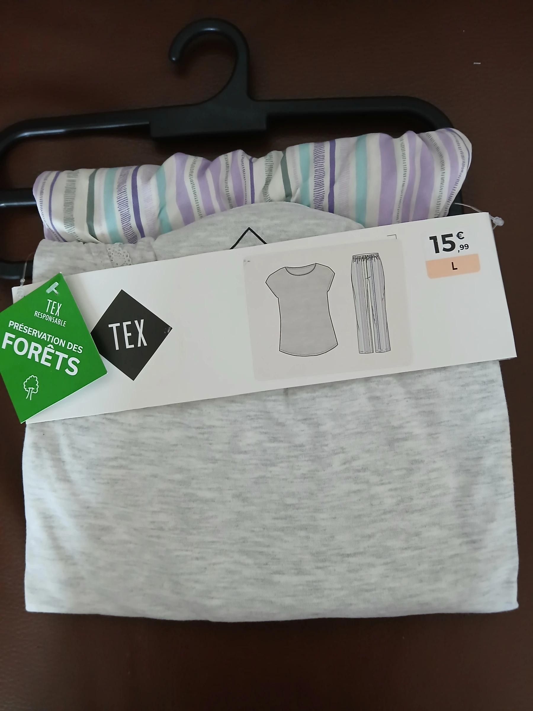 ensemble pyjamas femme tex L